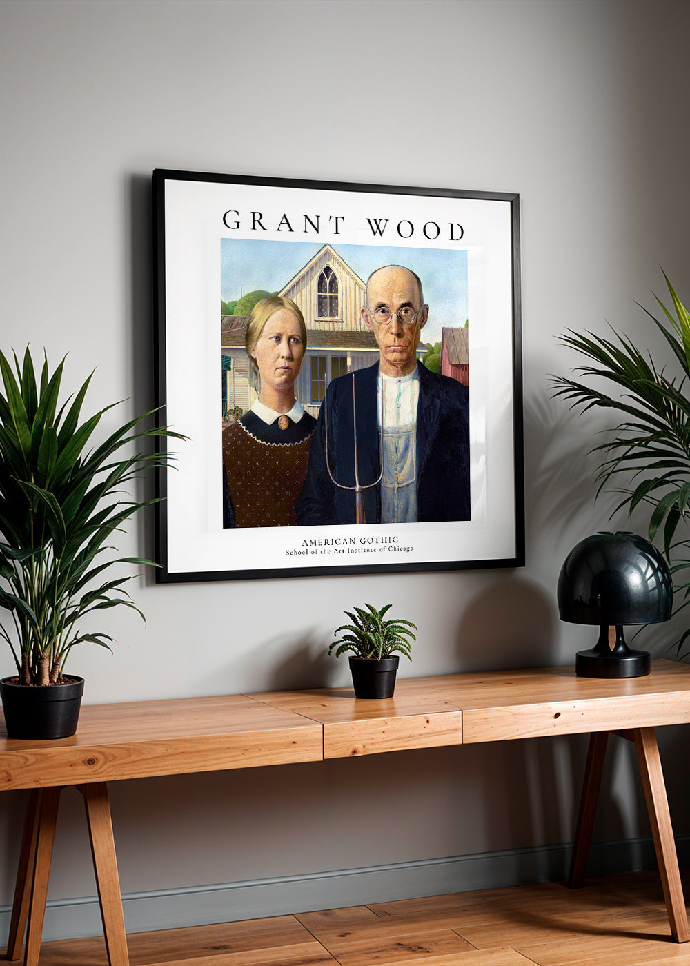 Avelena | American Gothic Von Grant Wood - Quadrat