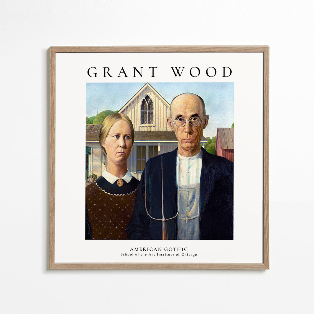 Avelena | American Gothic Von Grant Wood - Quadrat