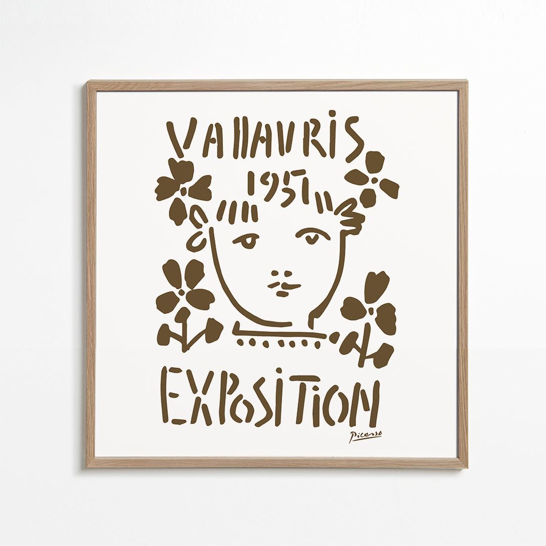 Avelena | Picasso Vallauris 1951 Ausstellung Poster - Quadrat
