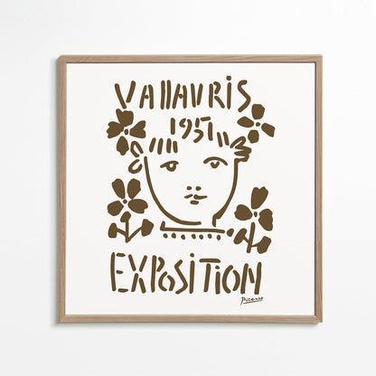 Avelena | Picasso Vallauris 1951 Ausstellung Poster - Quadrat