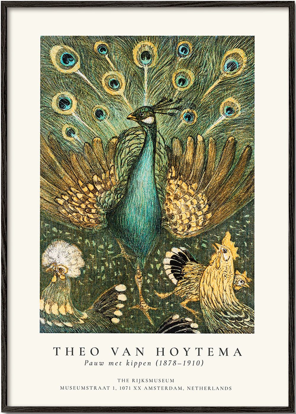 Avelena | Theo Van Hoytema, Pfau Mit Hühnern