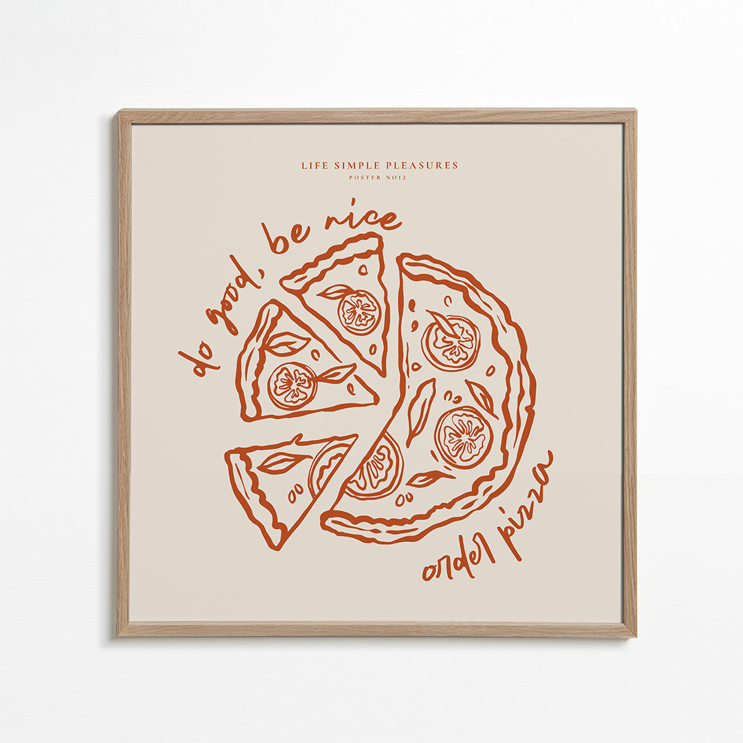 Avelena | Leben Einfache Einfache Freuden - Pizza - Quadrat