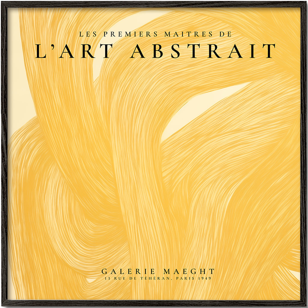 Avelena | L'Art Abstrait, Das Galerie Maeght Ausstellungsposter - Quadrat