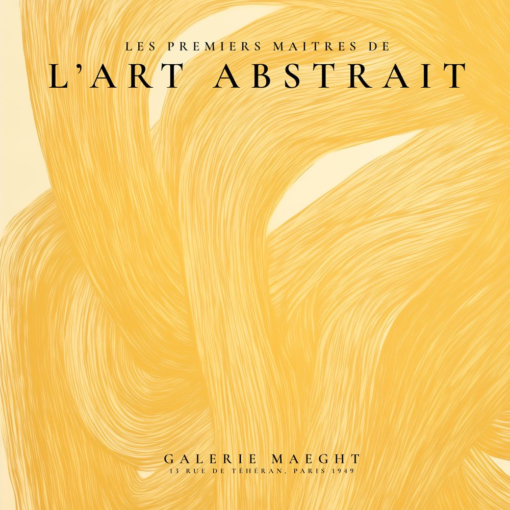 Avelena | L'Art Abstrait, Das Galerie Maeght Ausstellungsposter - Quadrat