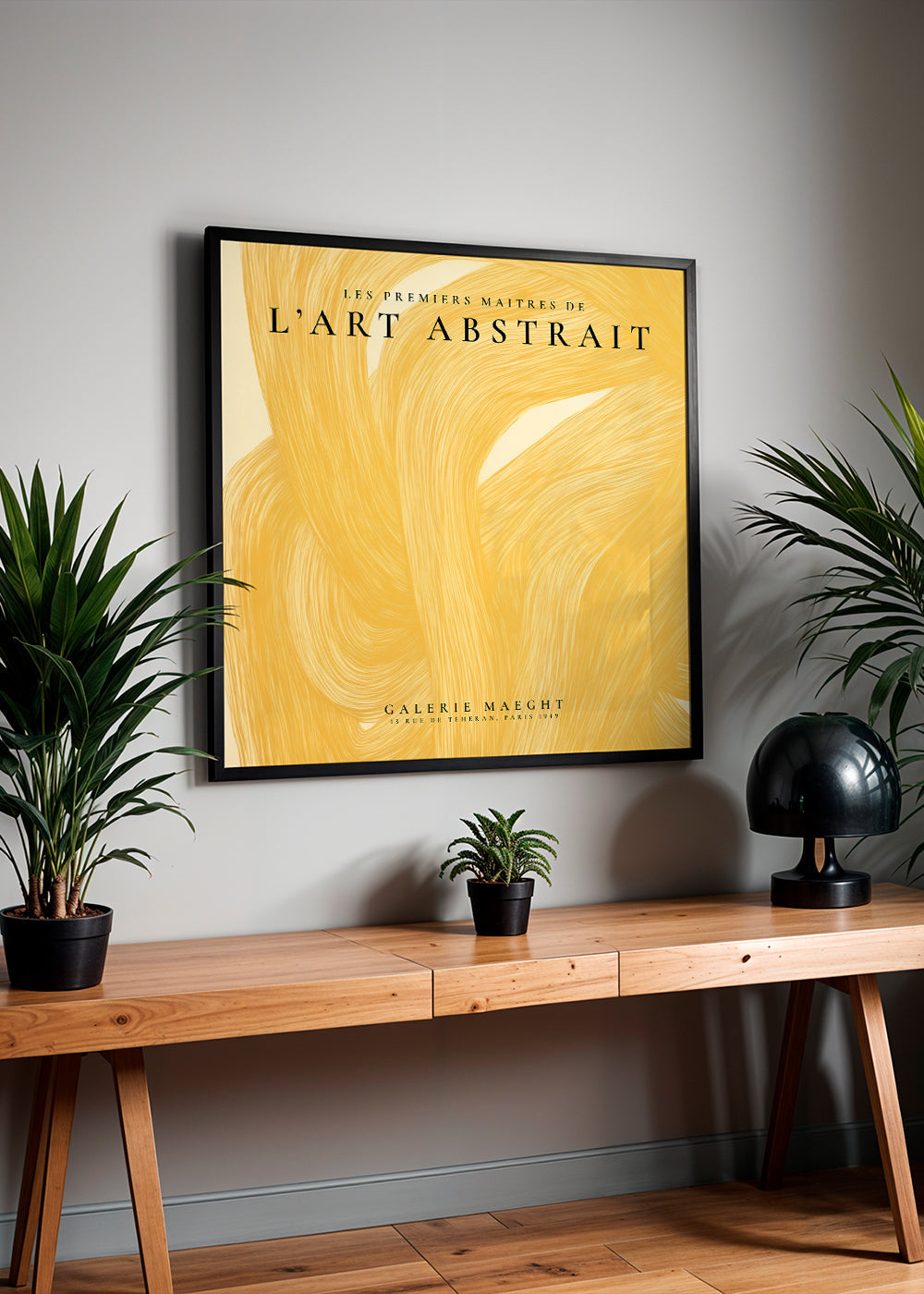 Avelena | L'Art Abstrait, Das Galerie Maeght Ausstellungsposter - Quadrat