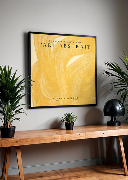 Avelena | L'Art Abstrait, Das Galerie Maeght Ausstellungsposter - Quadrat