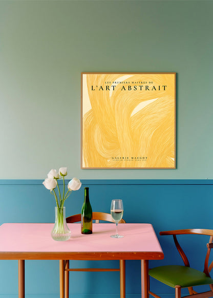 Avelena | L'Art Abstrait, Das Galerie Maeght Ausstellungsposter - Quadrat