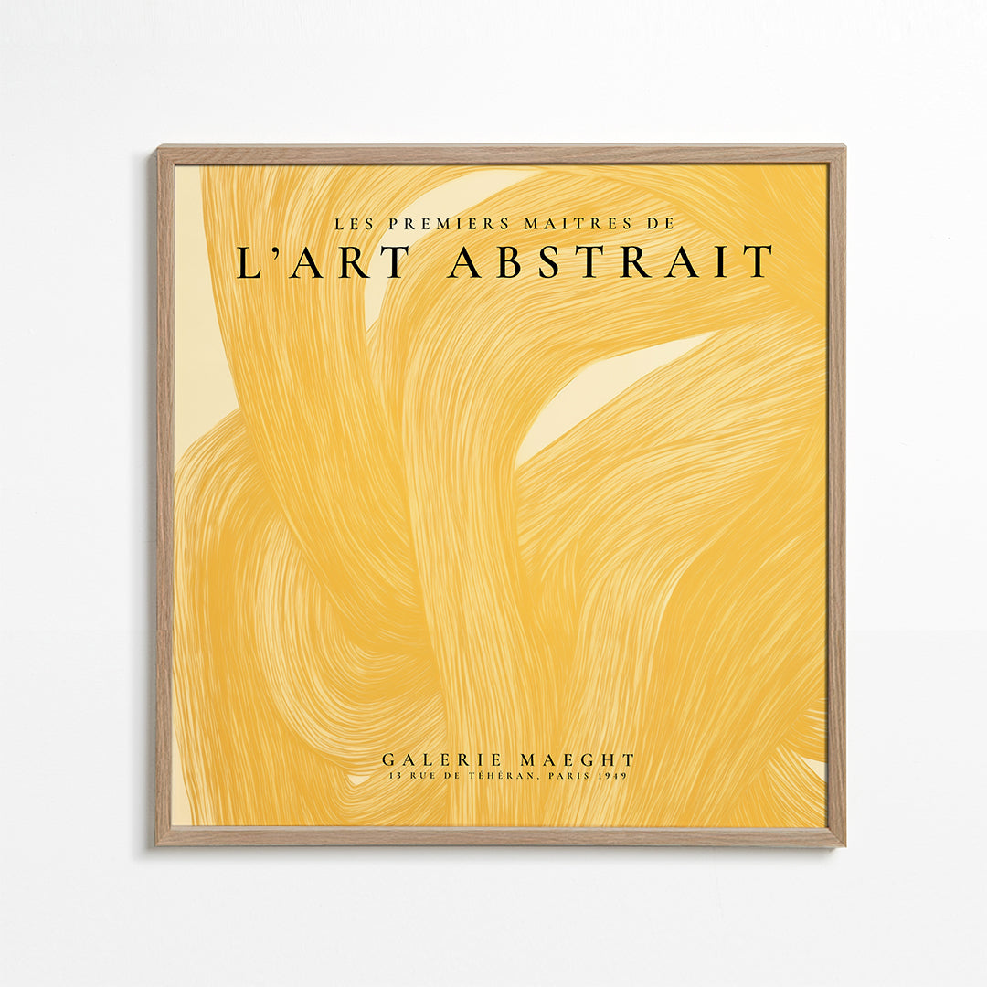 Avelena | L'Art Abstrait, Das Galerie Maeght Ausstellungsposter - Quadrat