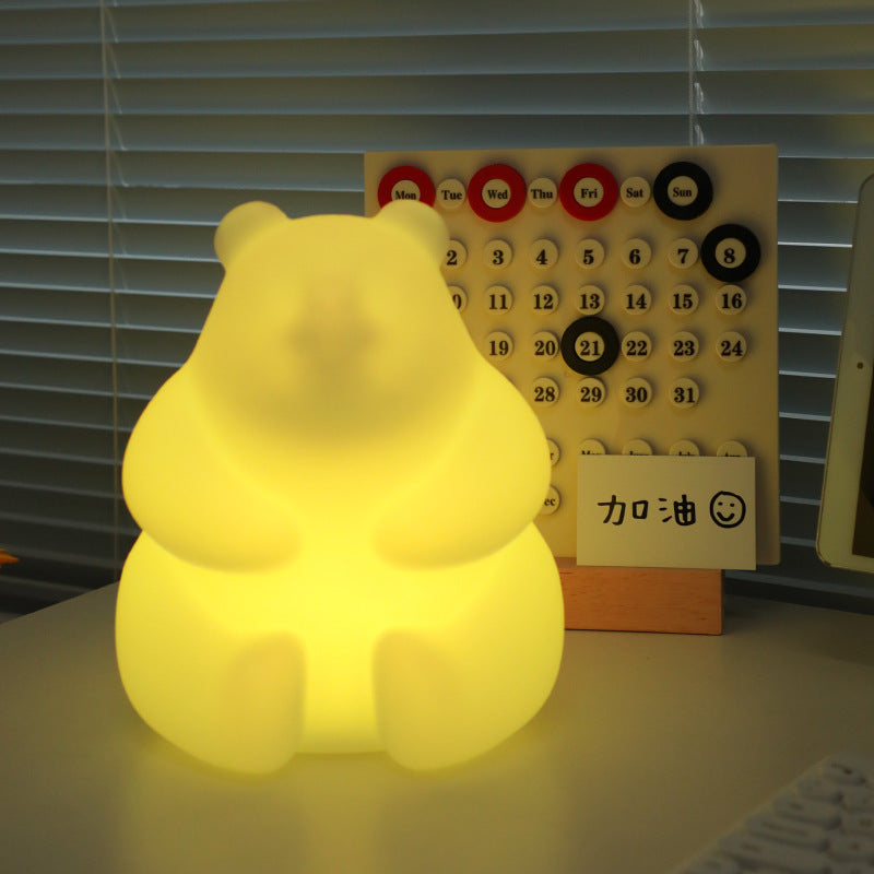 Avelena | Zeitgenössische kreative Bären-PE-LED-Tischlampe für das Wohnzimmer