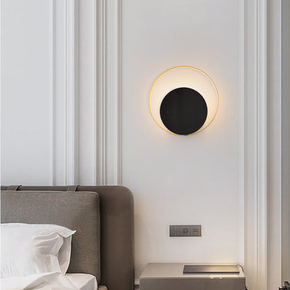 Avelena | Moderne Minimalistische Eisen Kreis Ring 1-Licht Wand Sconces Lampe Für Schlafzimmer