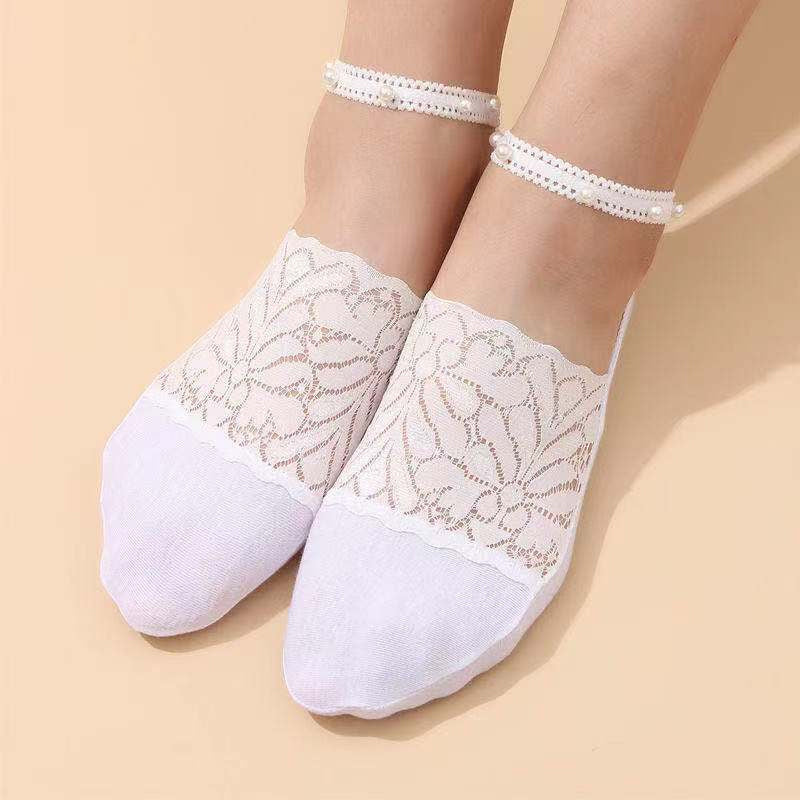 Avelena | Perlen Spitze Socken