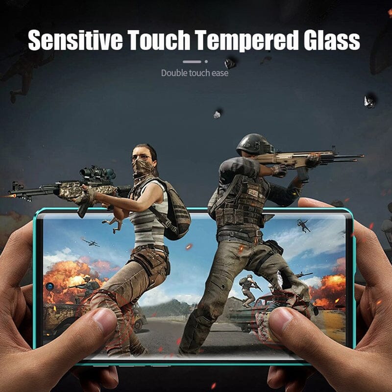 Avelena | Magnetisches gehärtetes Glas doppelseitige Handyhülle für Samsung