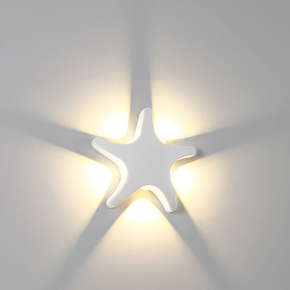 Avelena | Zeitgenössische Einfachheit Aluminium Seestern Design LED wasserdichte Wandlaterne Lampe für Außenterrasse