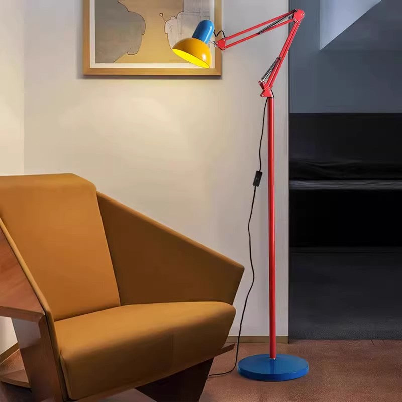 Avelena | Moderne Einfachheit Eisen Halbrund 1-Lampe Stehlampe für Schlafzimmer