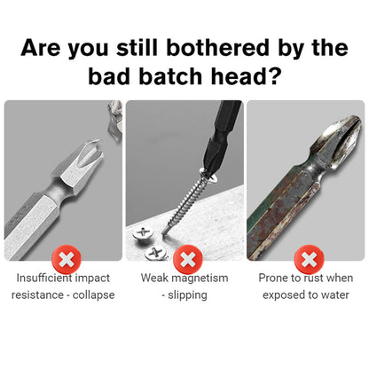 Avelena | D1 Anti-Rutsch- und Stoßfeste Bits mit Phillips-Schraubendreher-Bits