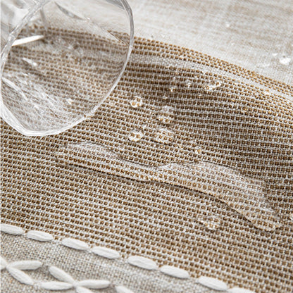Avelena | Wasserdicht Ölbeständig Rechteckige Tischdecke Baumwolle Leinen Faltenresistente Tischdecke für Küche Esszimmer Buffet Party