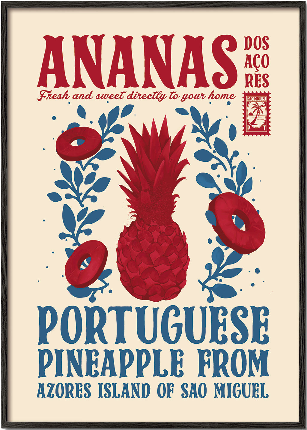 Avelena | Ananas Küchen Druck - Dionisis Gemos