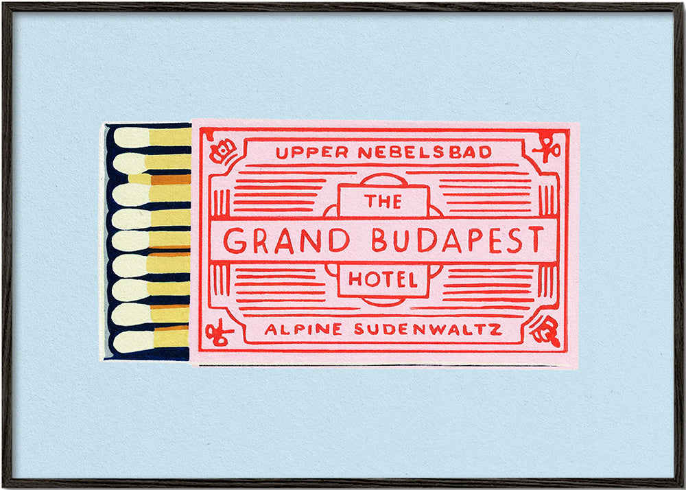 Avelena | Das Grand Budapest Hotel Poster - Studio Mandariini