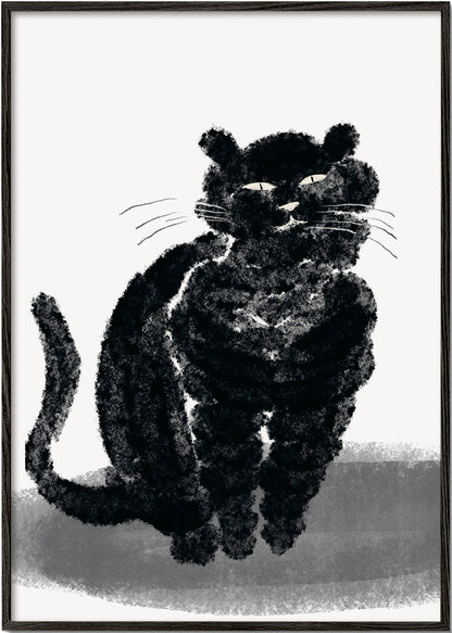 Avelena | Porträt Einer Schwarzen Katze - Little Dean