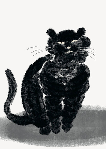 Avelena | Porträt Einer Schwarzen Katze - Little Dean
