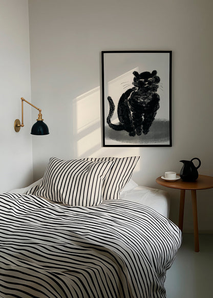 Avelena | Porträt Einer Schwarzen Katze - Little Dean