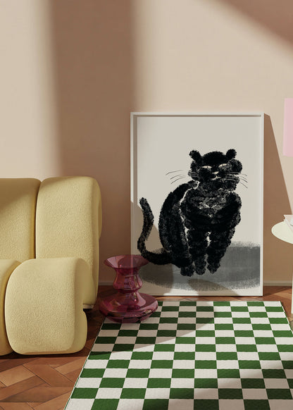 Avelena | Porträt Einer Schwarzen Katze - Little Dean