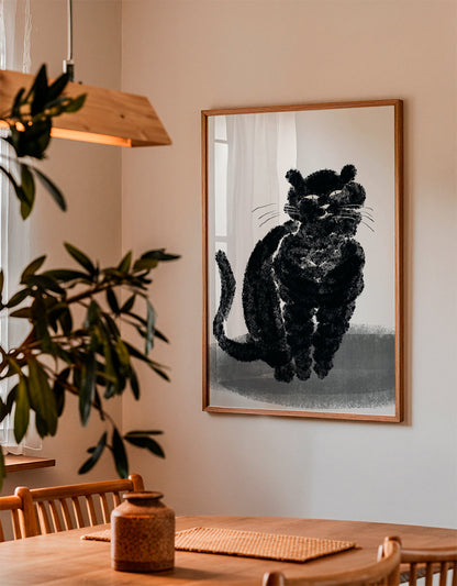 Avelena | Porträt Einer Schwarzen Katze - Little Dean