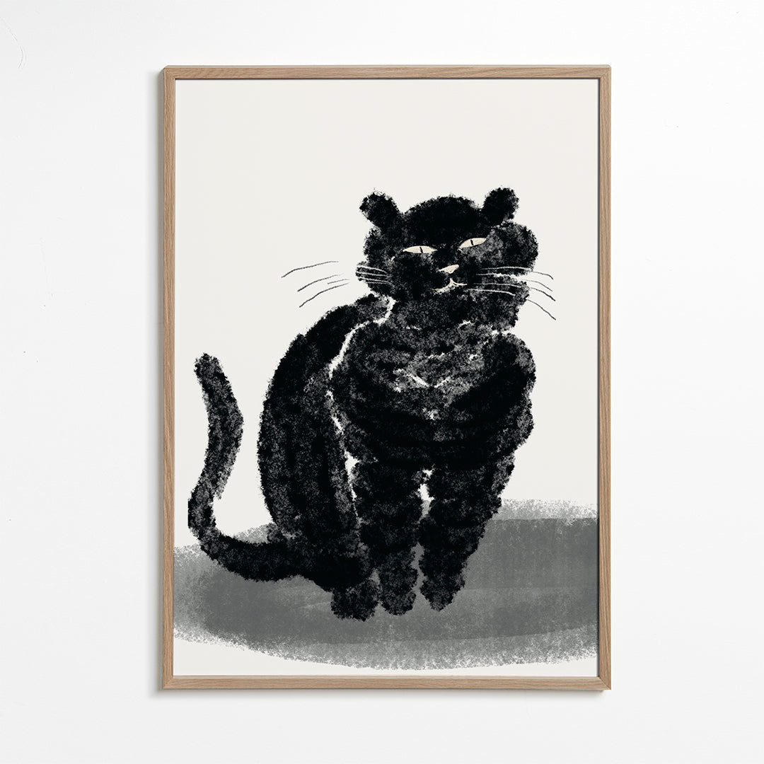 Avelena | Porträt Einer Schwarzen Katze - Little Dean