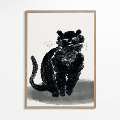 Avelena | Porträt Einer Schwarzen Katze - Little Dean