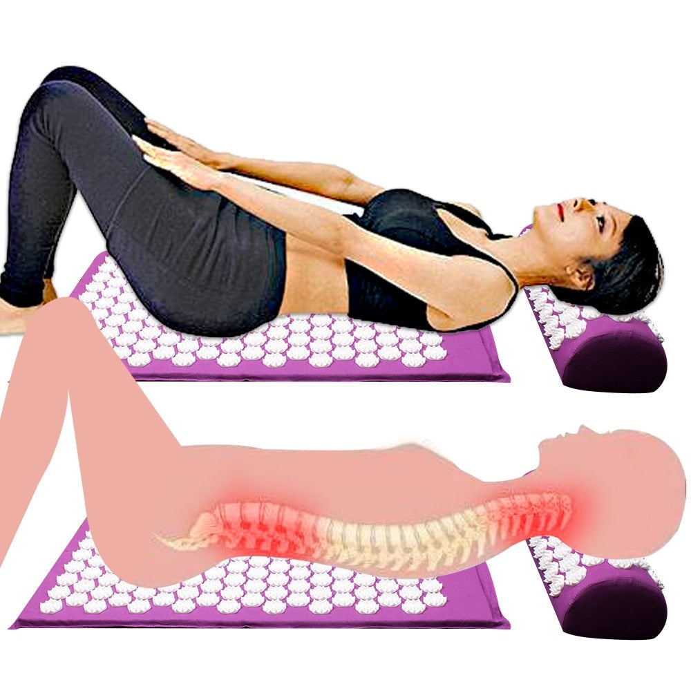 Avelena | Akupressur Yogamatte und Kissen Set
