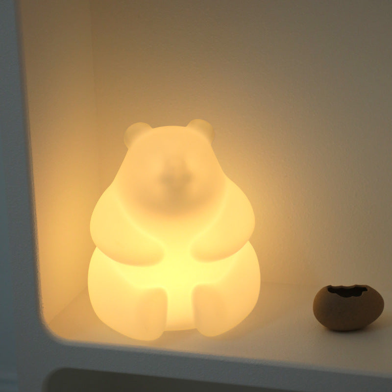 Avelena | Zeitgenössische kreative Bären-PE-LED-Tischlampe für das Wohnzimmer