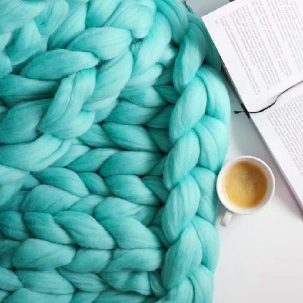 Avelena | Chunky XL Garn 1000g - DIY Decke stricken