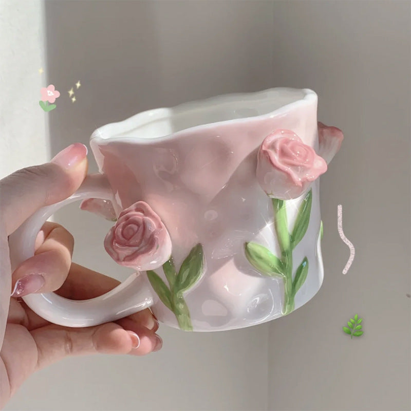 Avelena | Frendorf 3D Floral Handbemalte Tasse