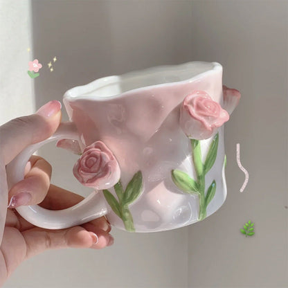Avelena | Frendorf 3D Floral Handbemalte Tasse