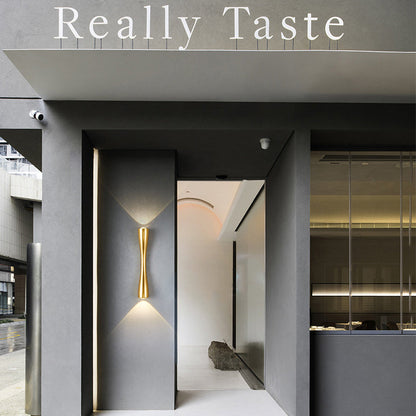 Avelena | Moderne Einfache Lange Horn 2-Licht LED Innen- und Außenwandleuchte