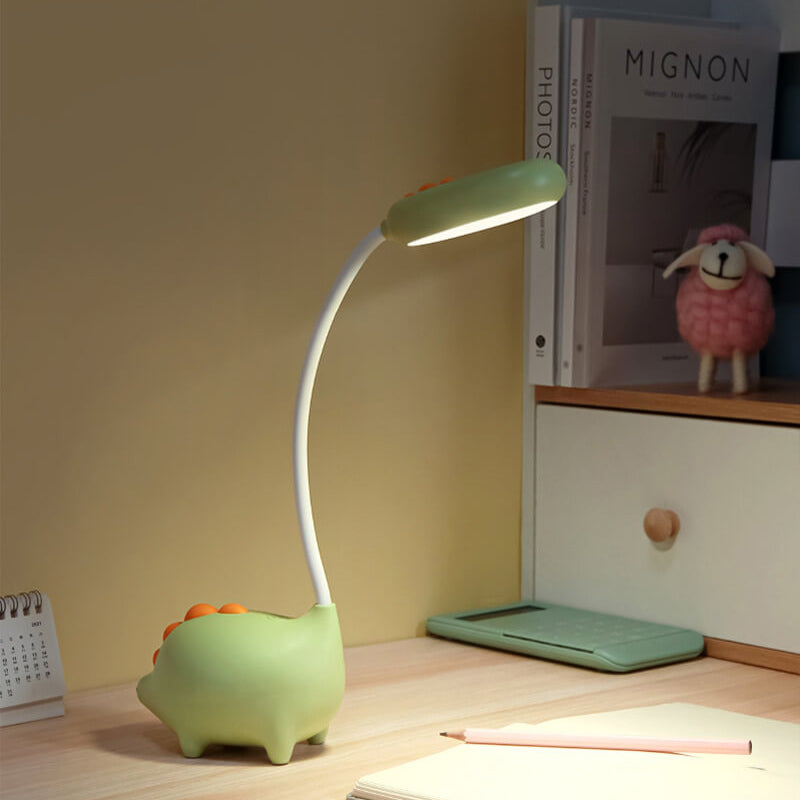 Avelena | DinoGlow Kinder LED-Schreibtischlampe | Augenfreundlich | Wiederaufladbar | Perfekt fürs Kinderzimmer