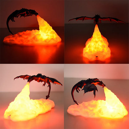 Avelena | 3D-LED-Realistisches Drachenlampen-Nachtlicht