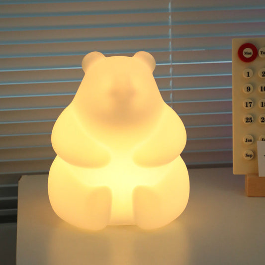 Avelena | Zeitgenössische kreative Bären-PE-LED-Tischlampe für das Wohnzimmer