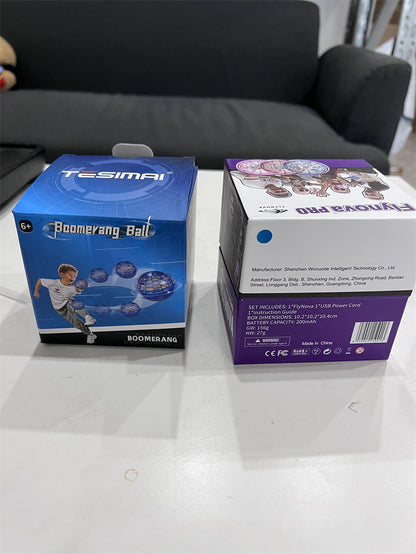 Avelena | Flynova Pro Flying Ball Spinner Spielzeug Handgesteuerter Drohnenhubschrauber 360 Grad rotierendes Mini-UFO mit leichten Kindergeschenken