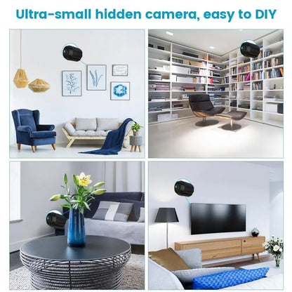 Avelena | Versteckte Spy Cam mit 360° faltbarem Objektiv - kabellose Mini-Kamera