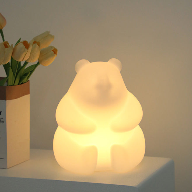 Avelena | Zeitgenössische kreative Bären-PE-LED-Tischlampe für das Wohnzimmer