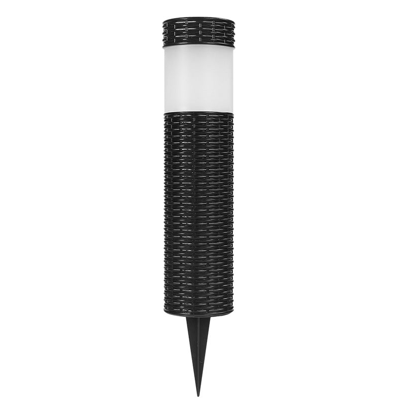 Avelena | Outdoor Solar Rattan Zylindrisches LED Garten Rasen Boden Einbau Landschaftslicht
