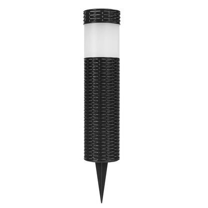 Avelena | Outdoor Solar Rattan Zylindrisches LED Garten Rasen Boden Einbau Landschaftslicht