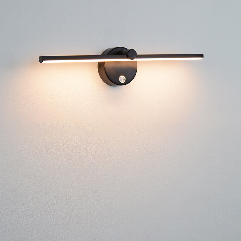 Avelena | Nordic Minimalist Aluminium Lange Bar Schalter LED Spiegel Wandleuchte Lampe