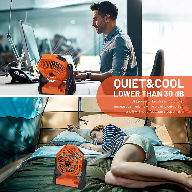 Avelena | Camping LED Ventilator mit Licht