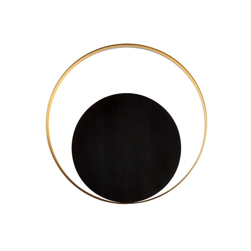 Avelena | Moderne Minimalistische Eisen Kreis Ring 1-Licht Wand Sconces Lampe Für Schlafzimmer