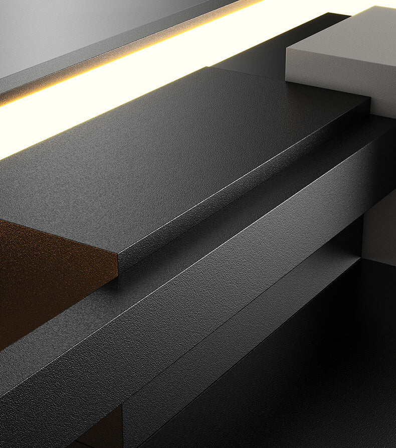 Avelena | Minimalistische Kreative Quadratische Rahmen Eisen Silikon LED Wandlampe
