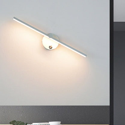 Avelena | Nordic Minimalist Aluminium Lange Bar Schalter LED Spiegel Wandleuchte Lampe