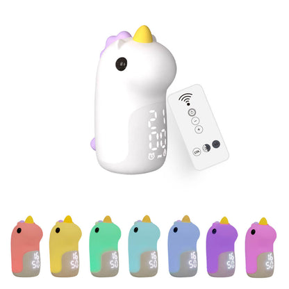 Avelena | Unilora DreamLight Wecker | Einhorn Design | Timer & LED Nachtlicht | Kinderzimmer-Deko