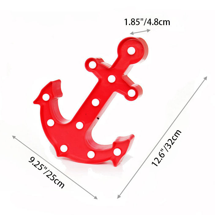 Avelena | Skandinavische moderne Boot Anker ABS Batterie LED Wand Sconce Lampe